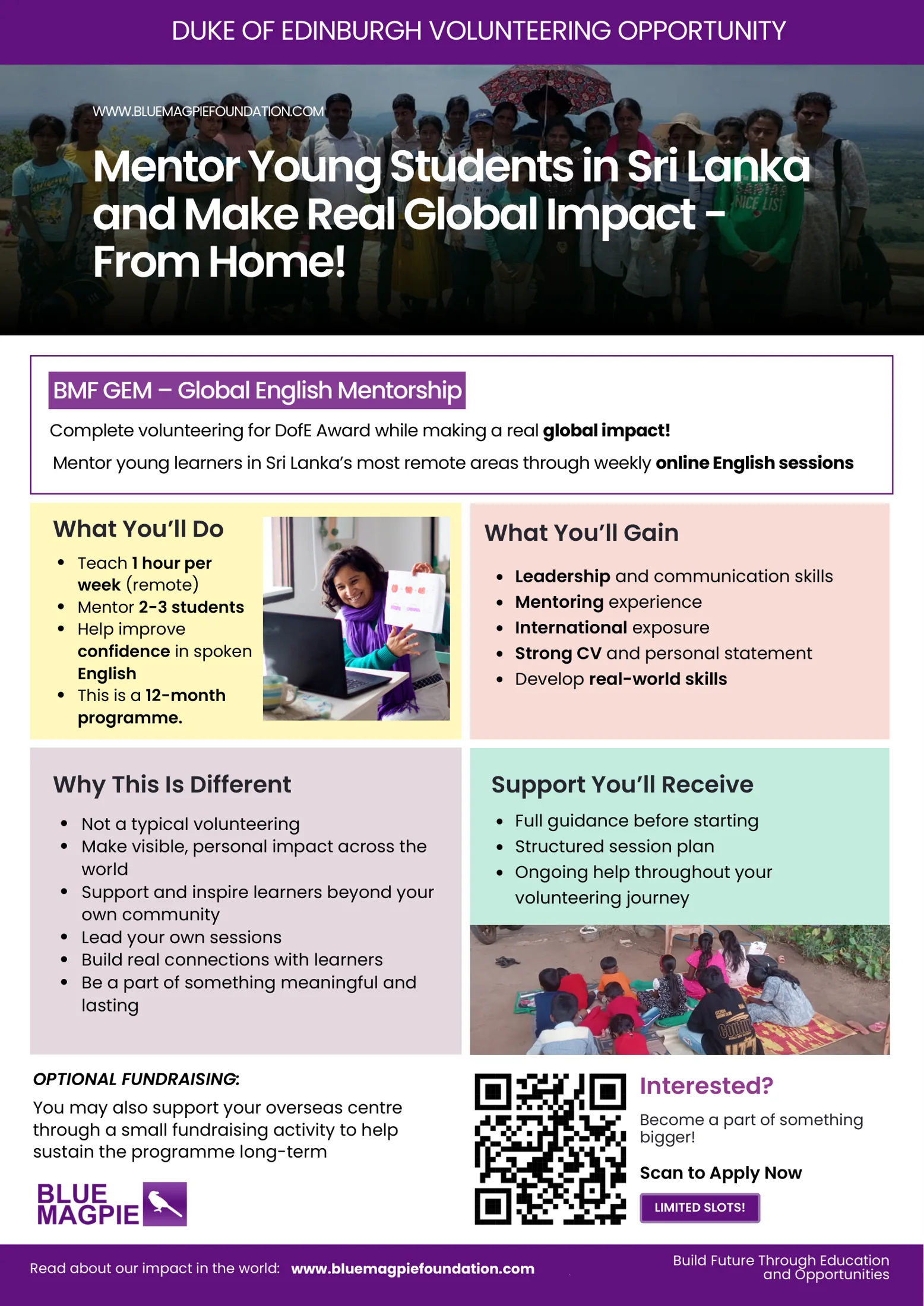 BMF GEM Global English Mentorship poster